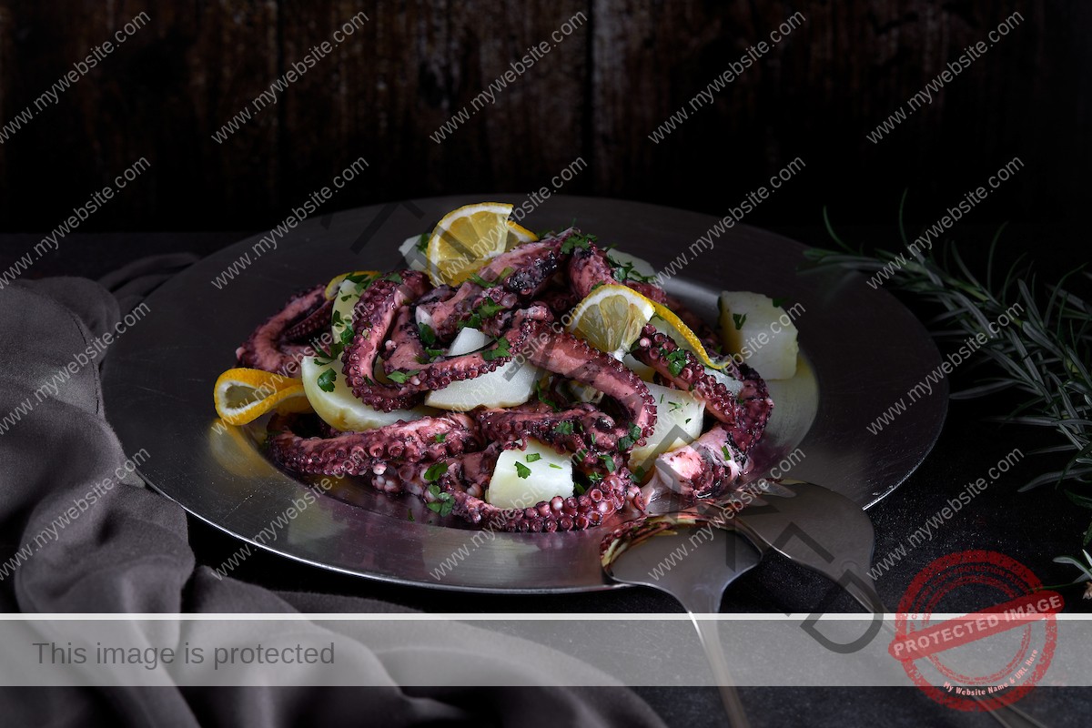 Octopus and potato salad